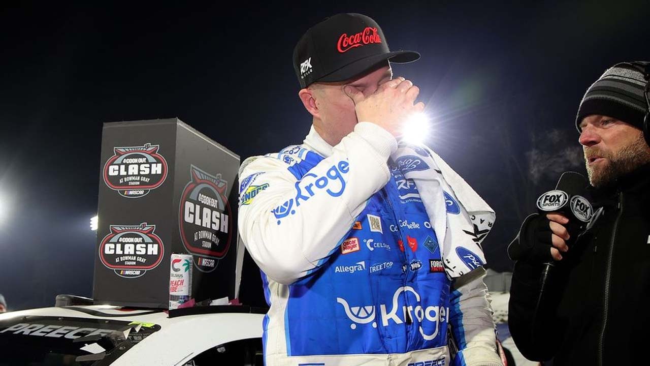 (Video) Ryan Preece Breaks Down After First NASCAR Cup Win