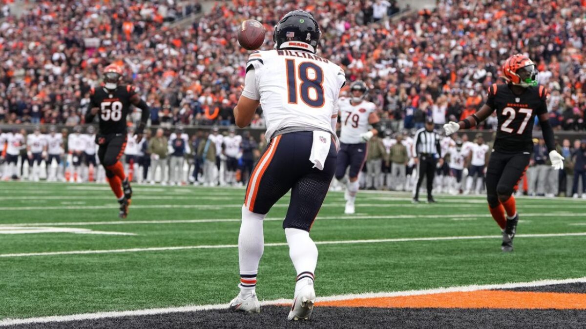 Caleb Williams against the Bengals