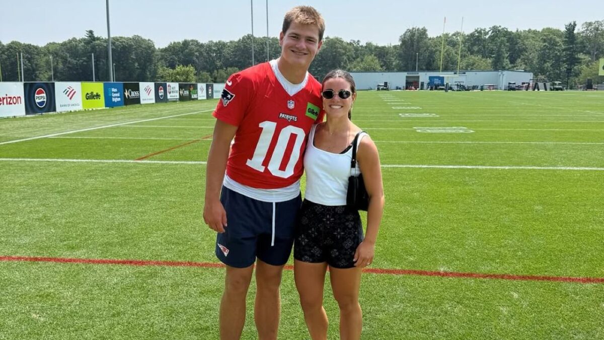 Who is Patriots QB Drake Mayes wife Ann Michael Maye 5