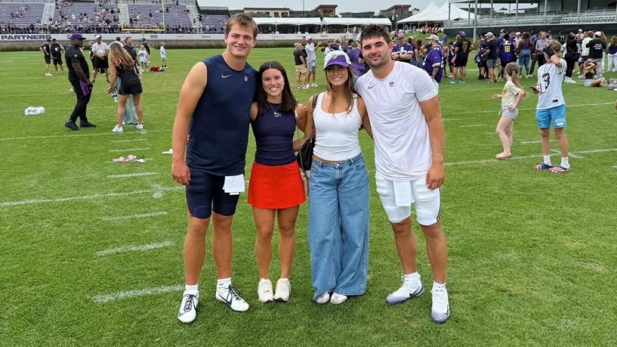 Who is Patriots QB Drake Mayes wife Ann Michael Maye 4