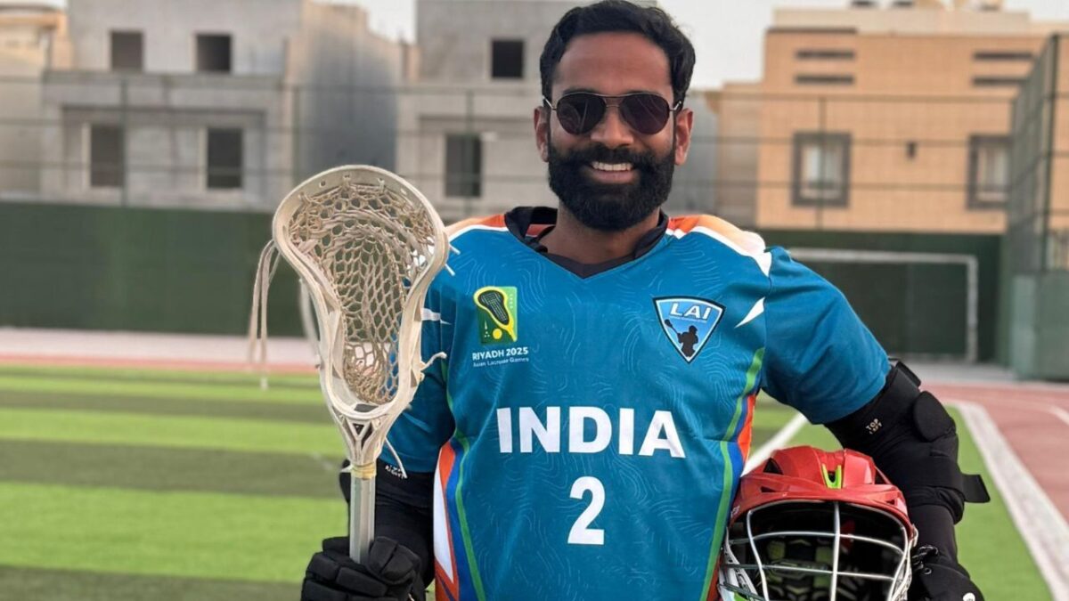 Anudeep Reddy Indian Lacrosse Men's team captain