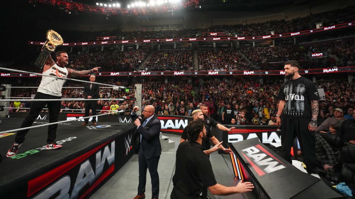 CM Punk and Finn Balor on Raw