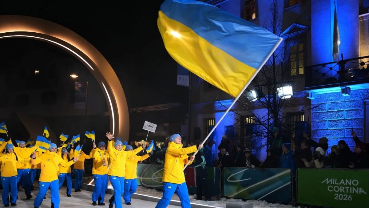 Vladyshev Herakevych leading Team Ukraine into the Winter Olympics (Image via Associated Press)