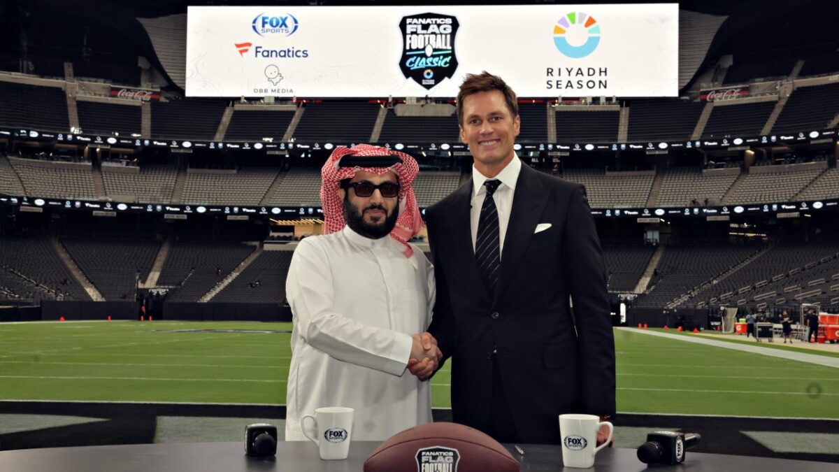 Tom Brady will headline flag football in Riyadh