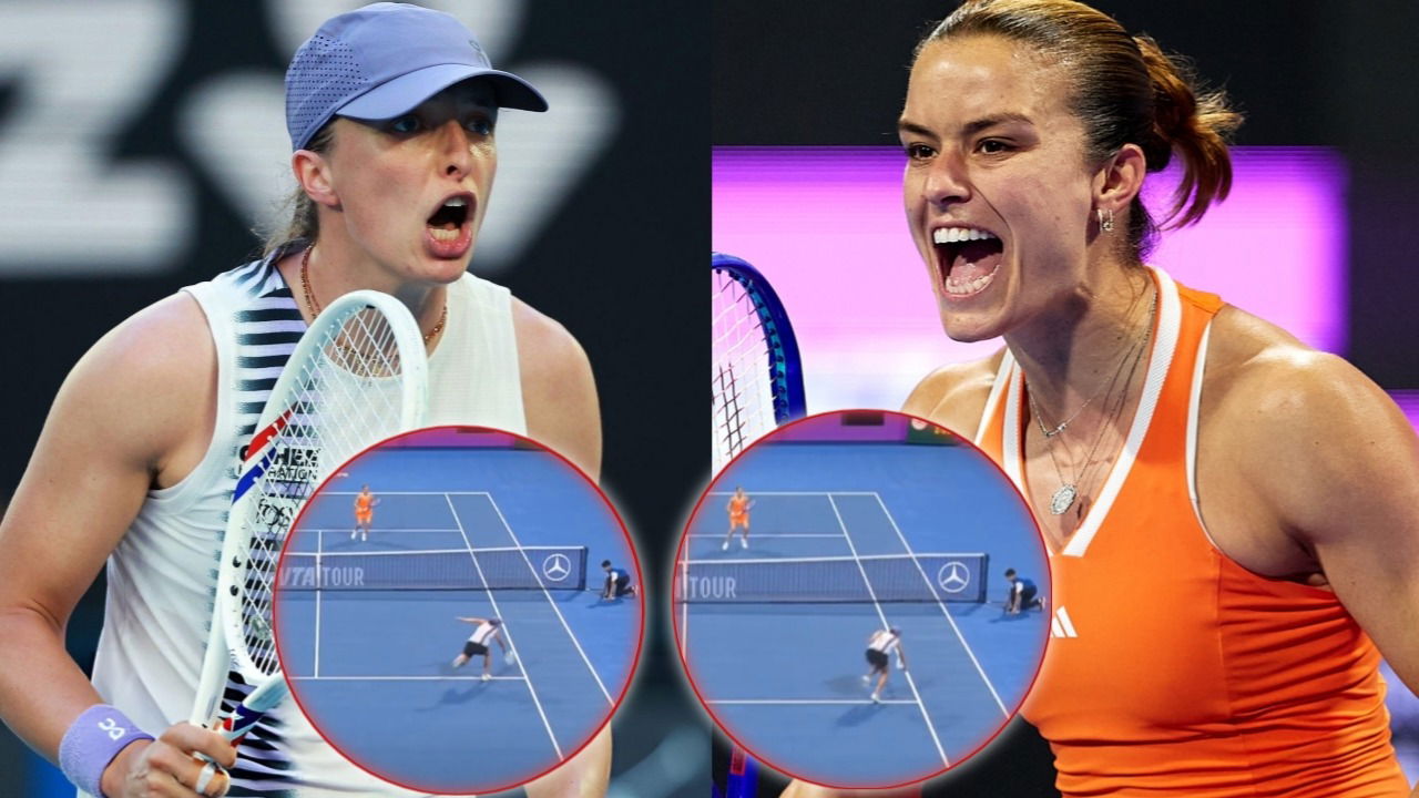(Video) Maria Sakkari Argues with Umpire After Double-Bounce Controversy During Iga Swiatek Qatar Open Match