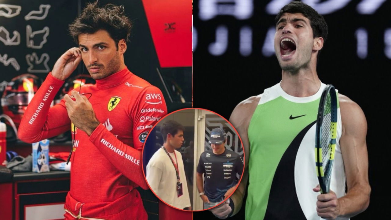 (Video) Carlos Alcaraz and Carlos Sainz Chat About Scheduling Comparisons Between Tennis and F1