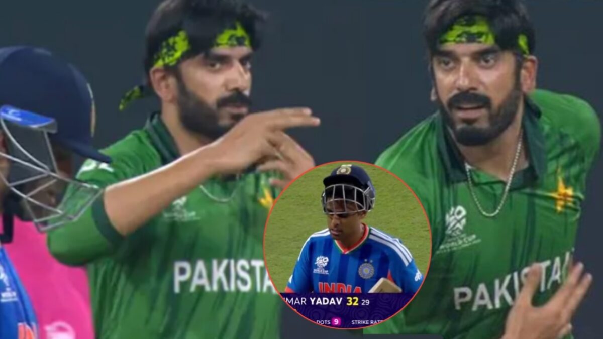 Usman Tariq send-off to Suryakumar Yadav