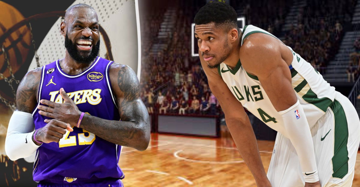 LeBron James Corrects Reporter From Adding Giannis Antetokounmpo to OG’s Group: “He Can’t Be in That Bucket Yet”