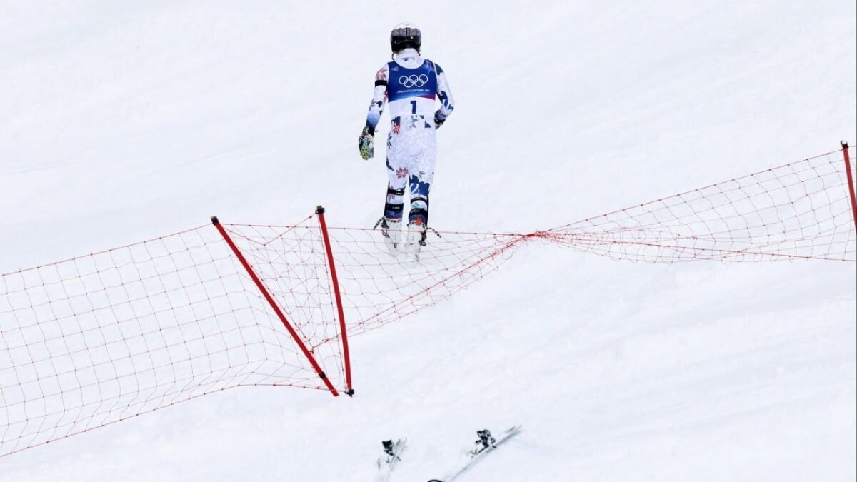 (Video) Norwegian Skier Atle Lie Mcgrath's Emotional Reaction After Losing Out On Gold Goes Viral 1 Atle Lie McGrath heading beyond the safety net into the edge of the woods (Image via Getty Images)