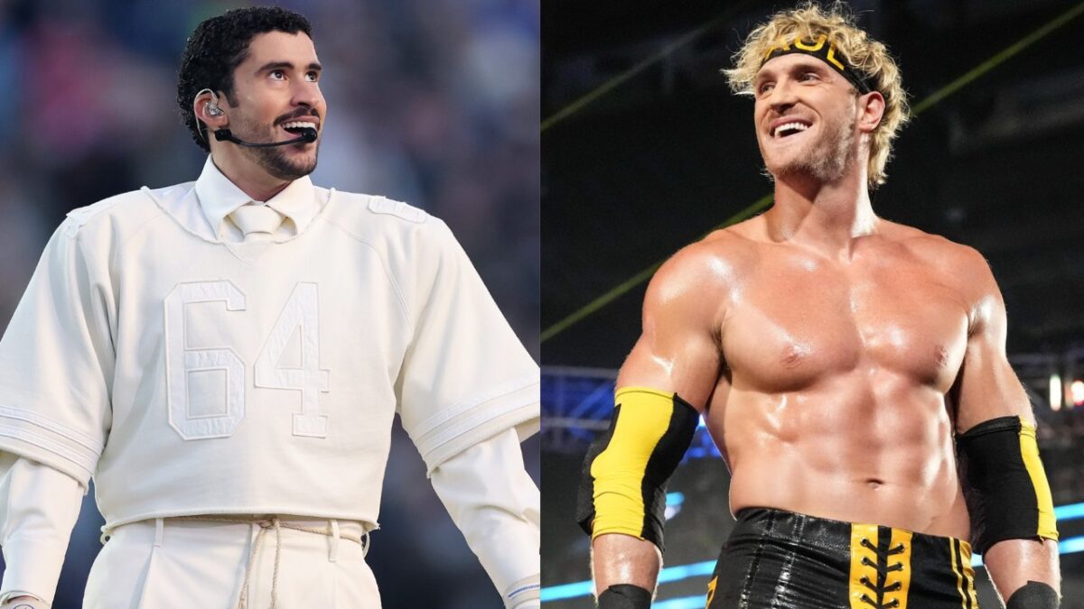 Logan Paul Claims He Athletically Trumps Tom Brady While Clarifying Bad Bunny Super Bowl Halftime Show Stance 1 Bad Bunny and Logan Paul