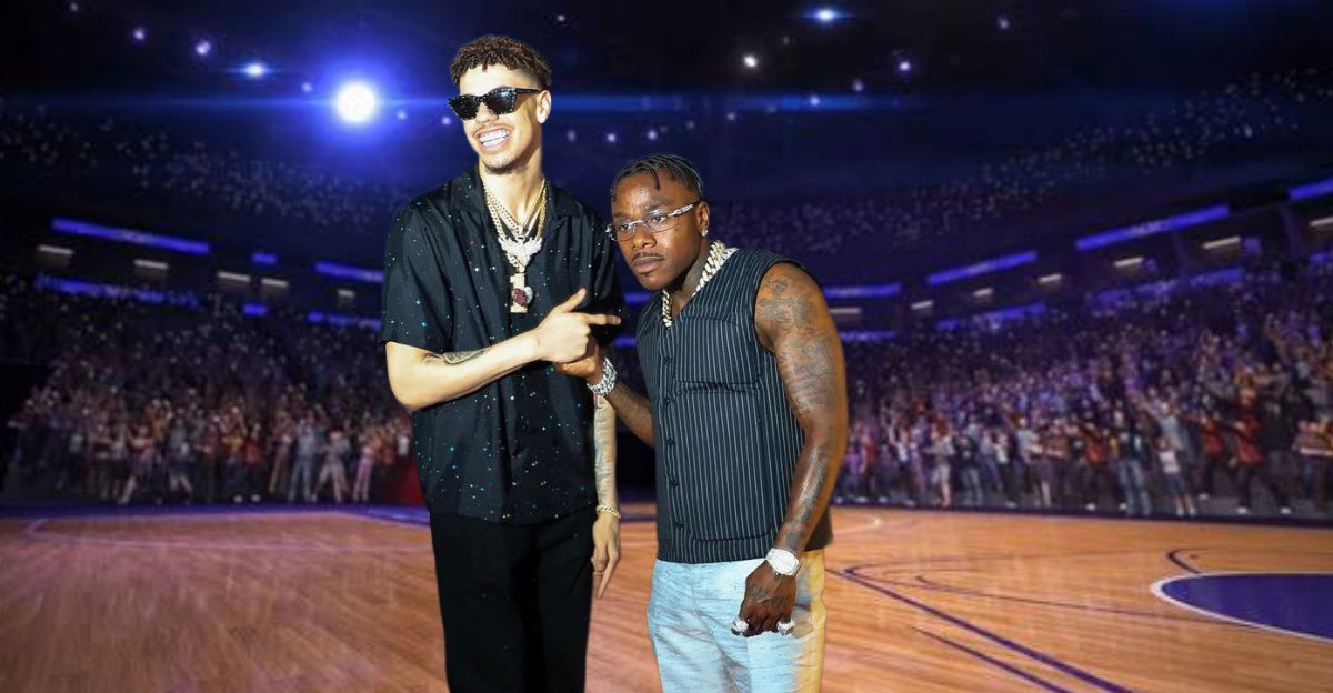 (Video) Rapper DaBaby Drags LaMelo Ball’s Car Wreck Incident During Courtside Trash Talk