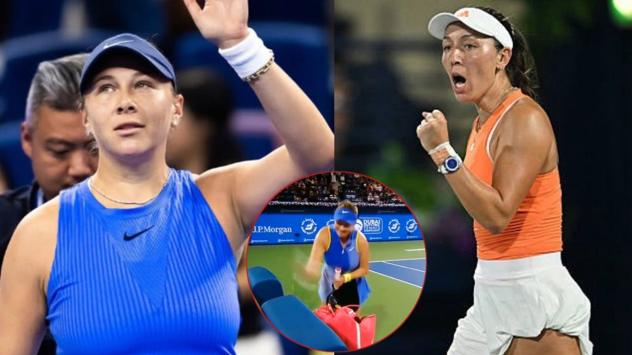 (Video) Amanda Anisimova’s Furious On-Court Reaction Goes Viral After Losing to Jessica Pegula in the Dubai Open Semifinals