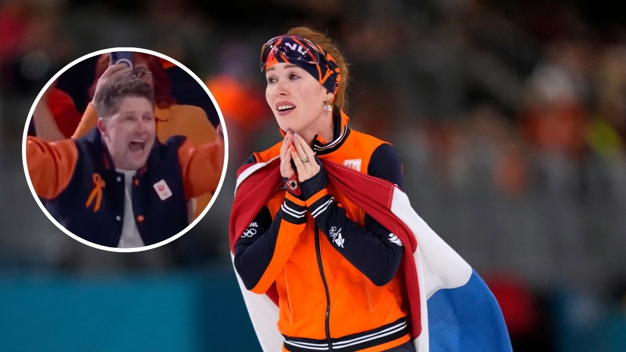Dutch Speed Skater Antoinette Rijpma-De Jong’s Husband’s Emotional Reaction On Her Gold Wins Internet Hearts