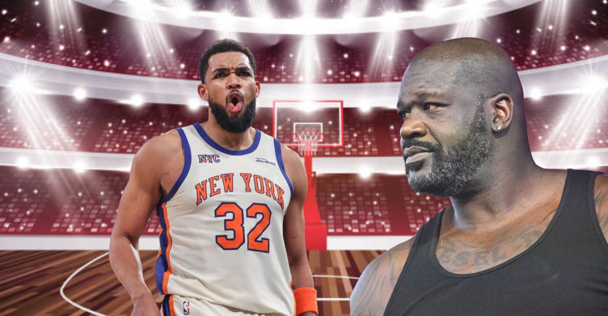 Shaquille O’Neal and Karl-Anthony Towns Interaction on ESPN Gets Awkward