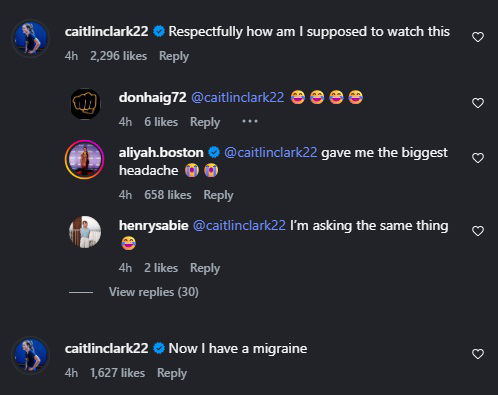 Caitlin Clark Joins Tyrese Haliburton, NBA and NFL Stars to Celebrate USA Hockey Gold 3 Caitlin Clark and Aliyah Boston's comments