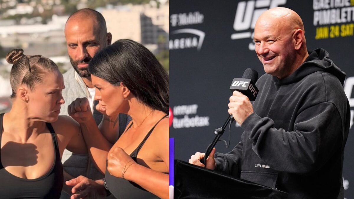 Ronda Rousey and Dana White 