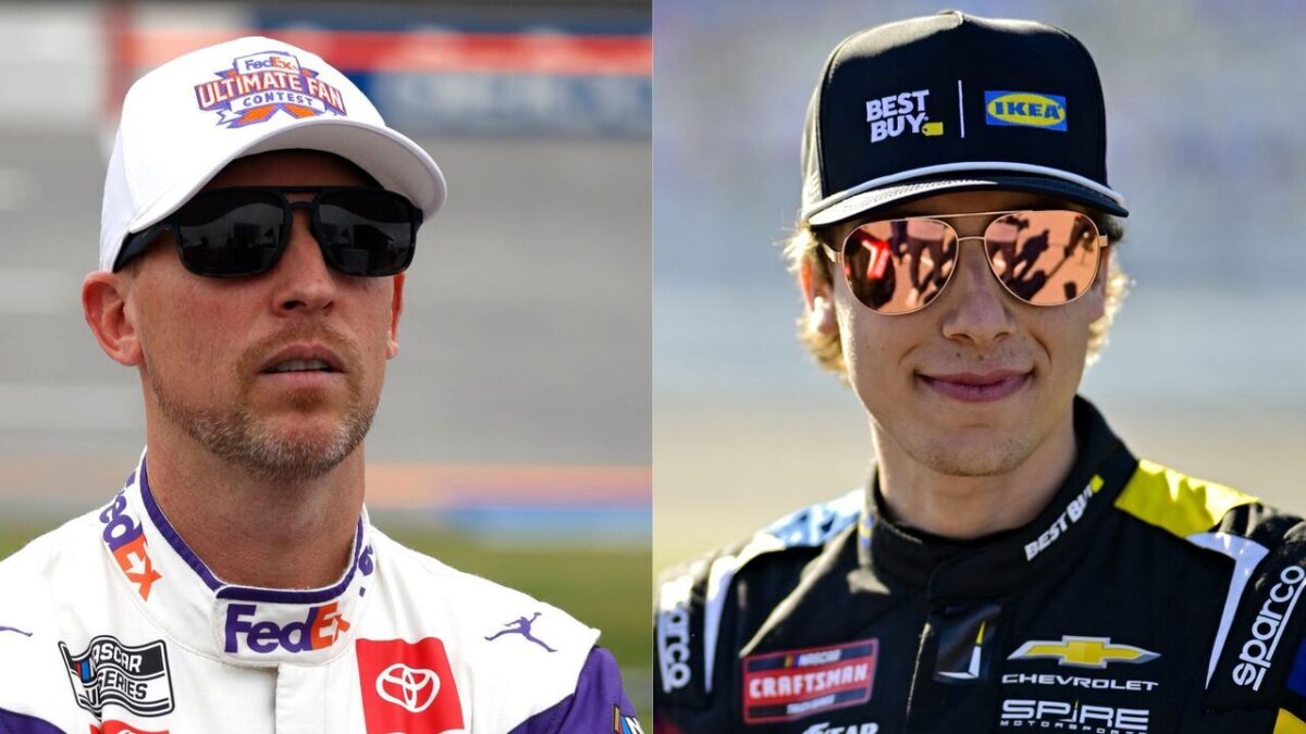 Denny Hamlin and Carson Hocevar