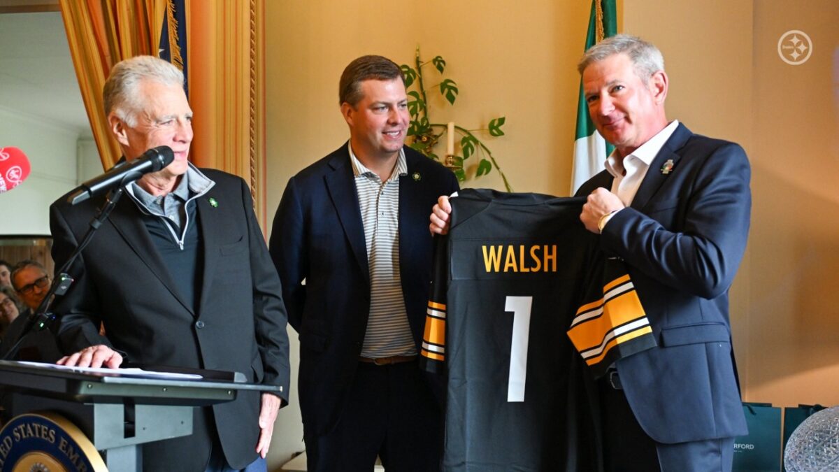 Stephen A. Smith Goes OFF on Art Rooney II For Lack of Investments in Steelers: "No Wonder Mike Tomlin Left" 1 Art Rooney, Dan Rooney III, and US Ambassador to Ireland Edward Walsh