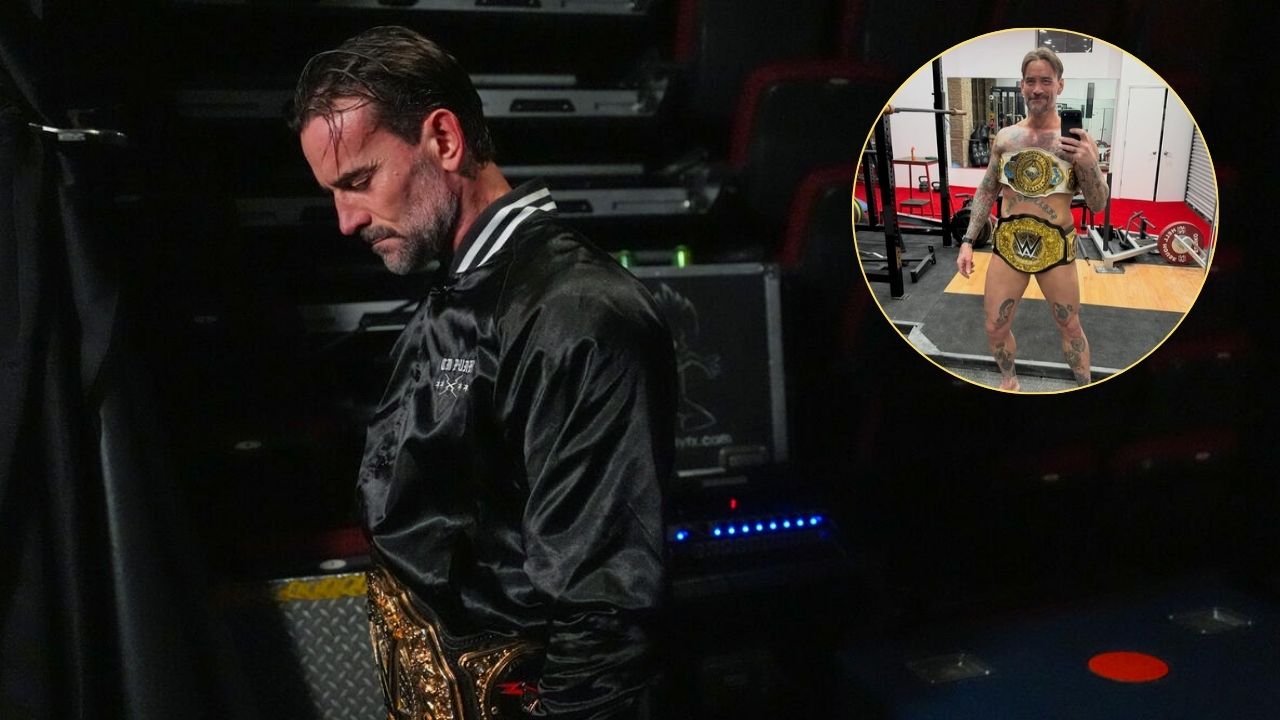 CM Punk Recreates Iconic WWE Pose After Elimination Chamber Win over Finn Balor