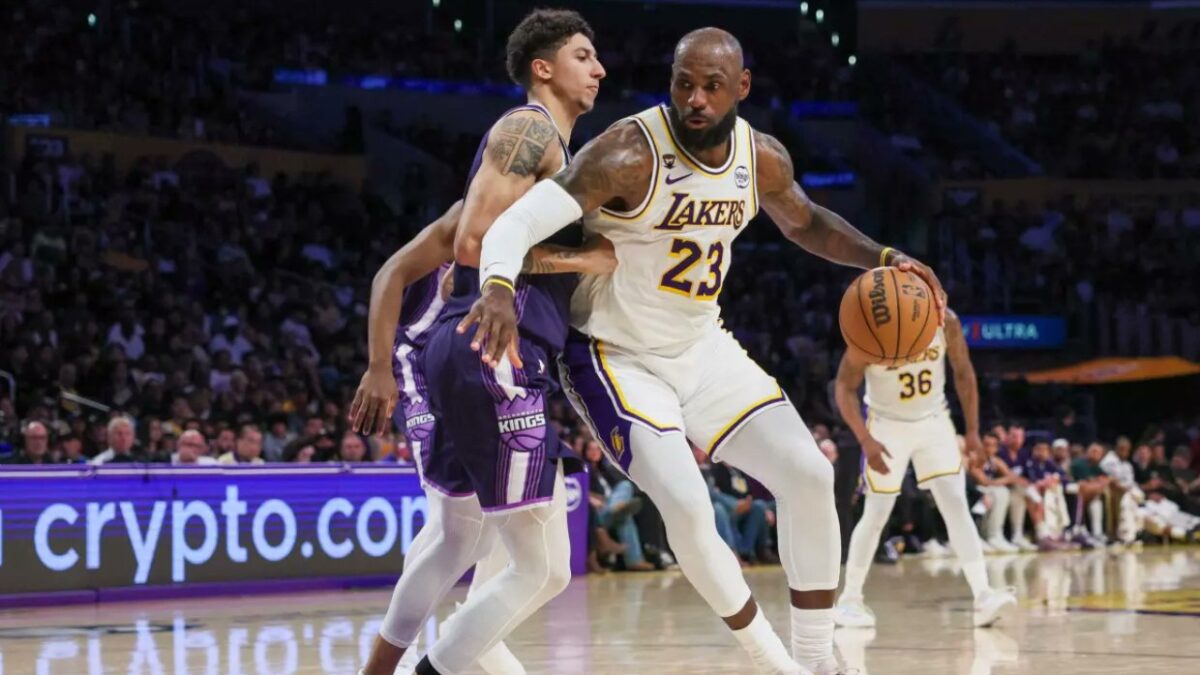 LeBron James against the Kings