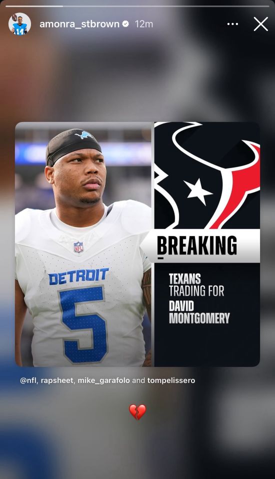 Amon-Ra St. Brown's post