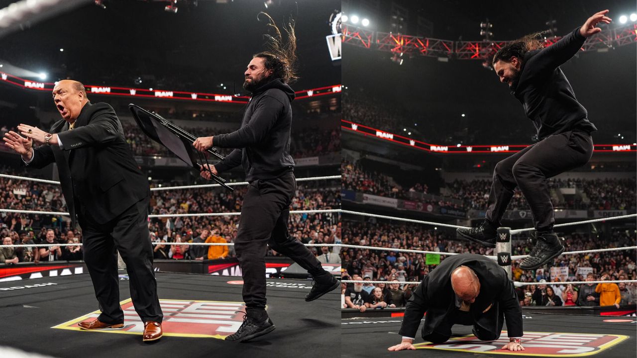 WWE Raw Opens to Utter Chaos with Seth Rollins Attacking Paul Heyman