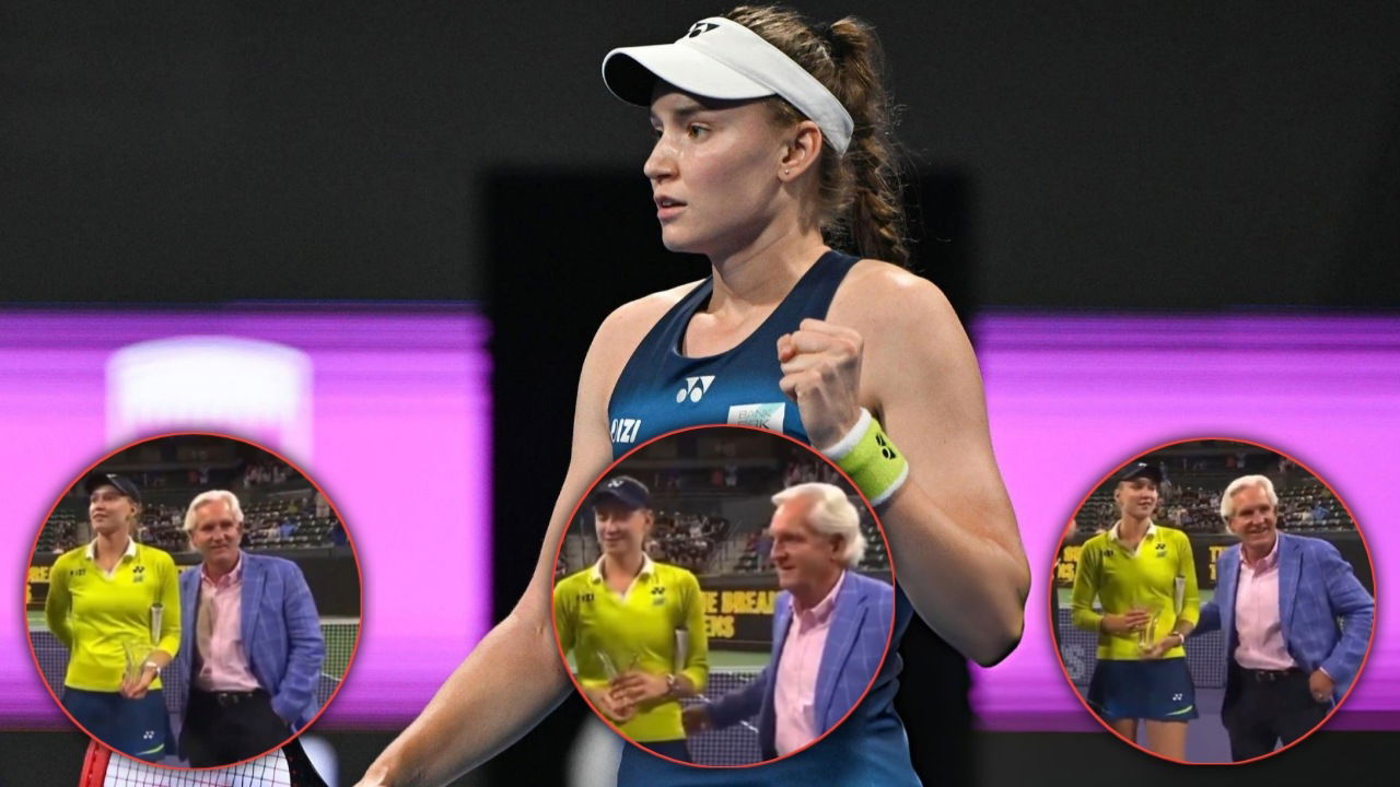 (Video) Fans Slam ‘Creepy’ Tennis Presenter for ‘Inappropriately Touching’ Elena Rybakina – “She Looked Really Uncomfortable”