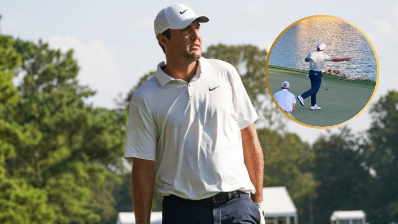 Scottie Scheffler Tosses Ball into Water in Frustration During Arnold Palmer Invitational