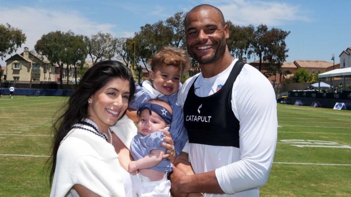 Sarah Jane Ramos, Dak Prescott, and their two daughters