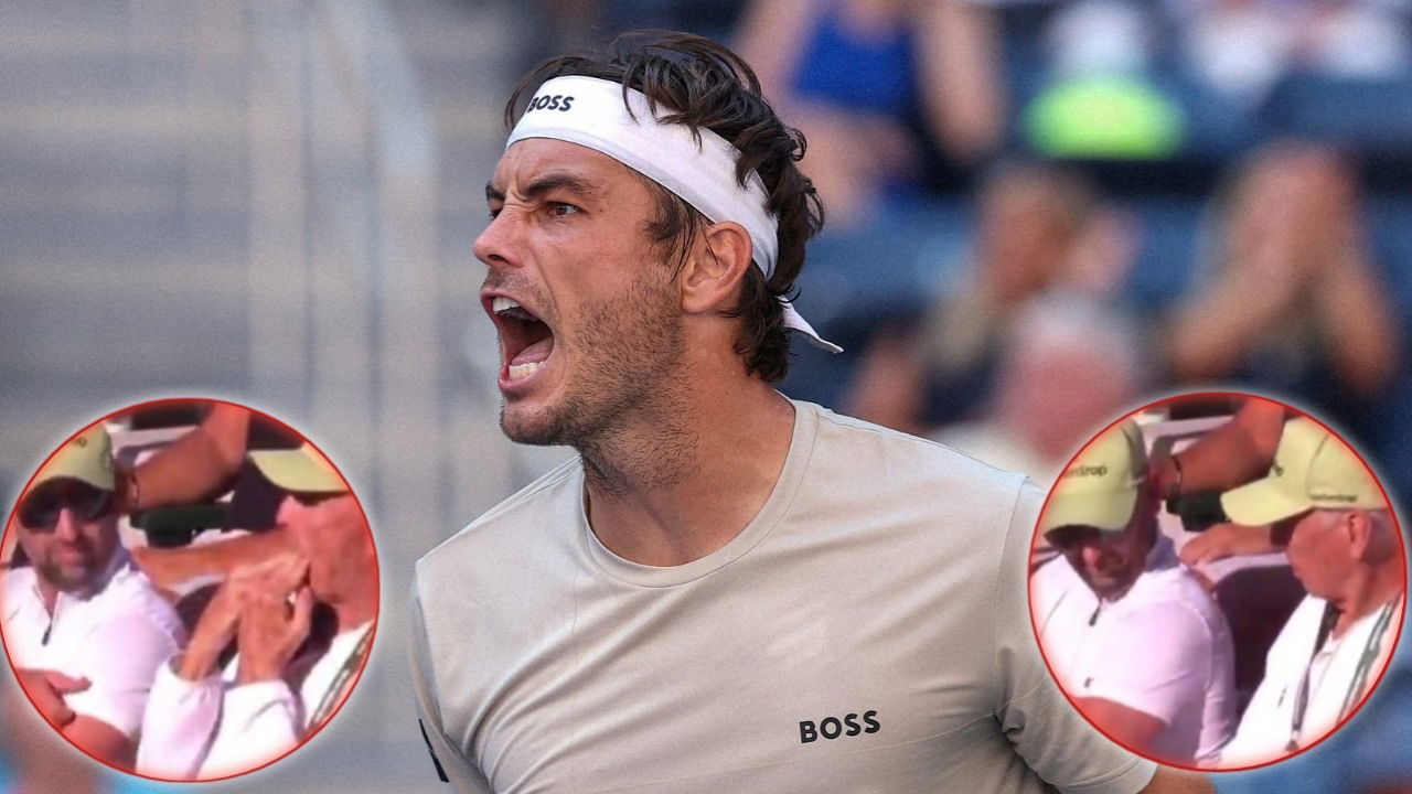 Taylor Fritz’s Dad Spits on Team Member While Trying to Whistle