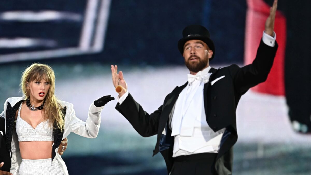 Taylor Swift Surprises Tight End University Crowd With “Love Story” Performance Ahead of Travis Kelce Wedding 1 Taylor Swift 'inspired' Travis Kelce to play one more season