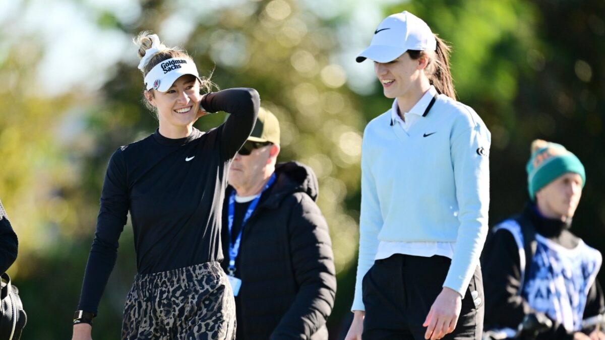 Nelly Korda and Caitlin Clark at The Annika