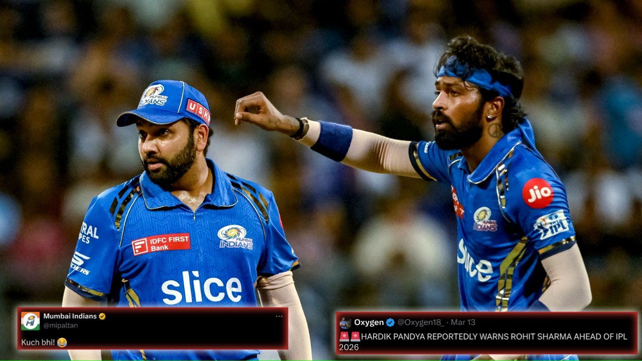 Mumbai Indians Hilariously Shut Down Wild Fan Theory About Rohit Sharma and Hardik Pandya