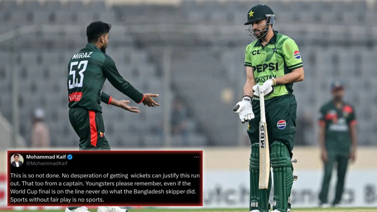 Mohammad Kaif Slams Bangladesh Captain Mehidy Miraz For Bizarre Run-Out Against Pakistan