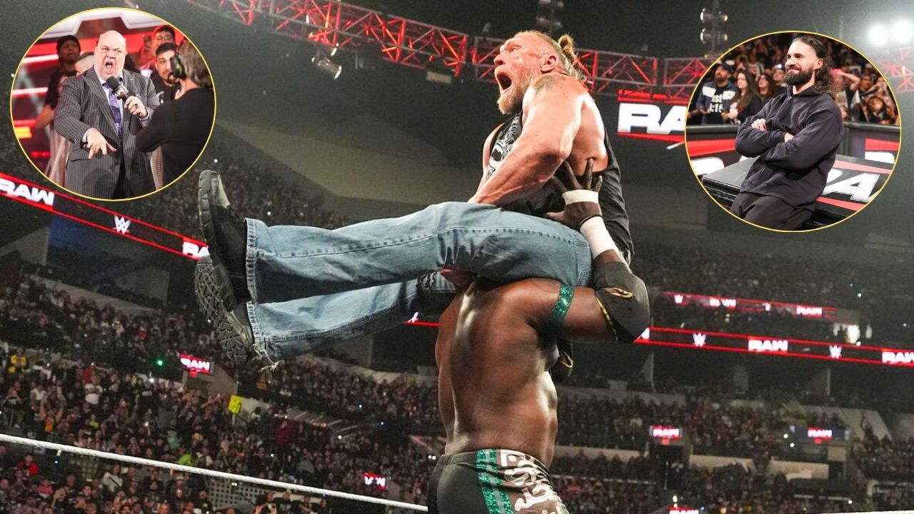 WWE Raw 3/16: Oba Femi Wipes out Brock Lesnar to Set up WrestleMania Clash After Seth Rollins/Paul Heyman Interaction