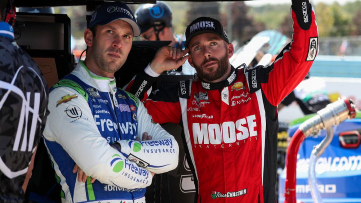 Daniel Suarez and Ross Chastain