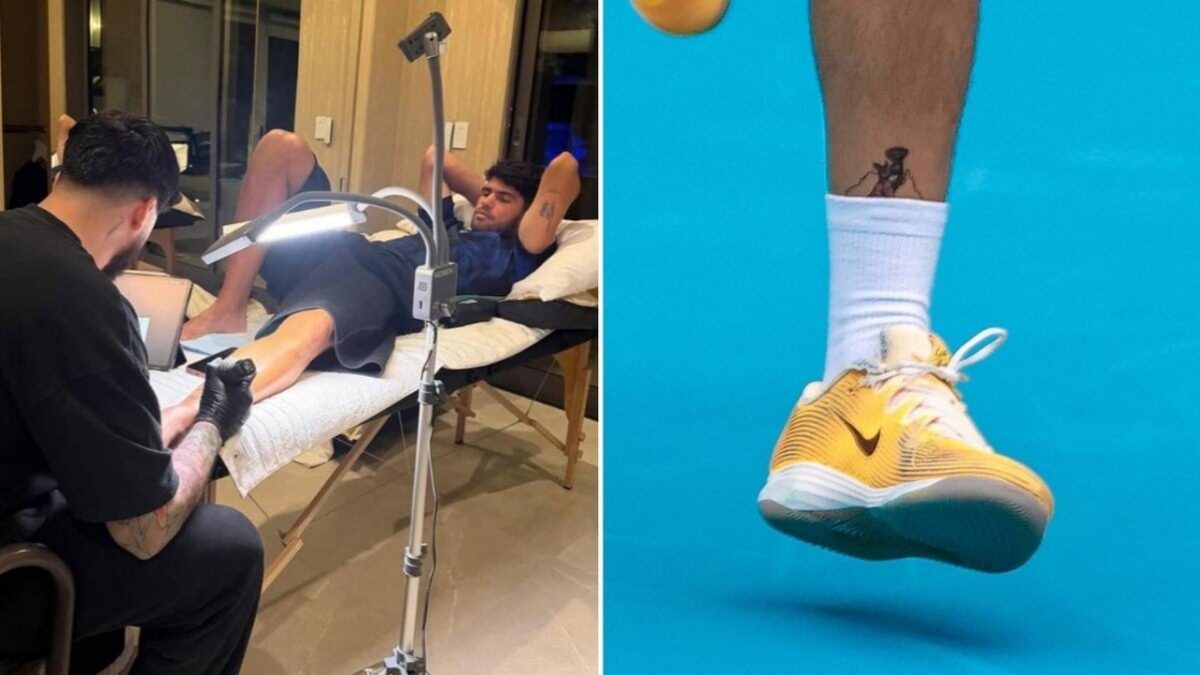 Carlos Alcarazs tattoo