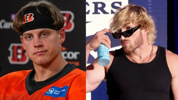 Joe Burrow gets intercepted by Logan Paul