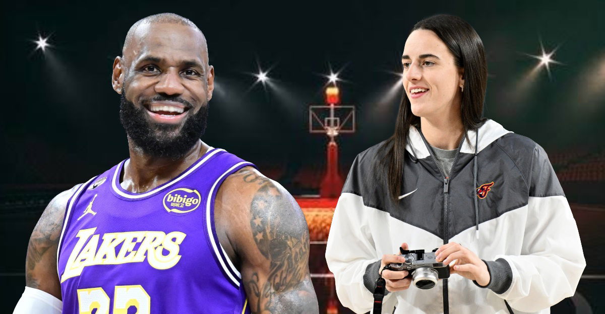 Celebrity Photographer Caitlin Clark Has a Whale of a Time Snapping LeBron James Crashing Out