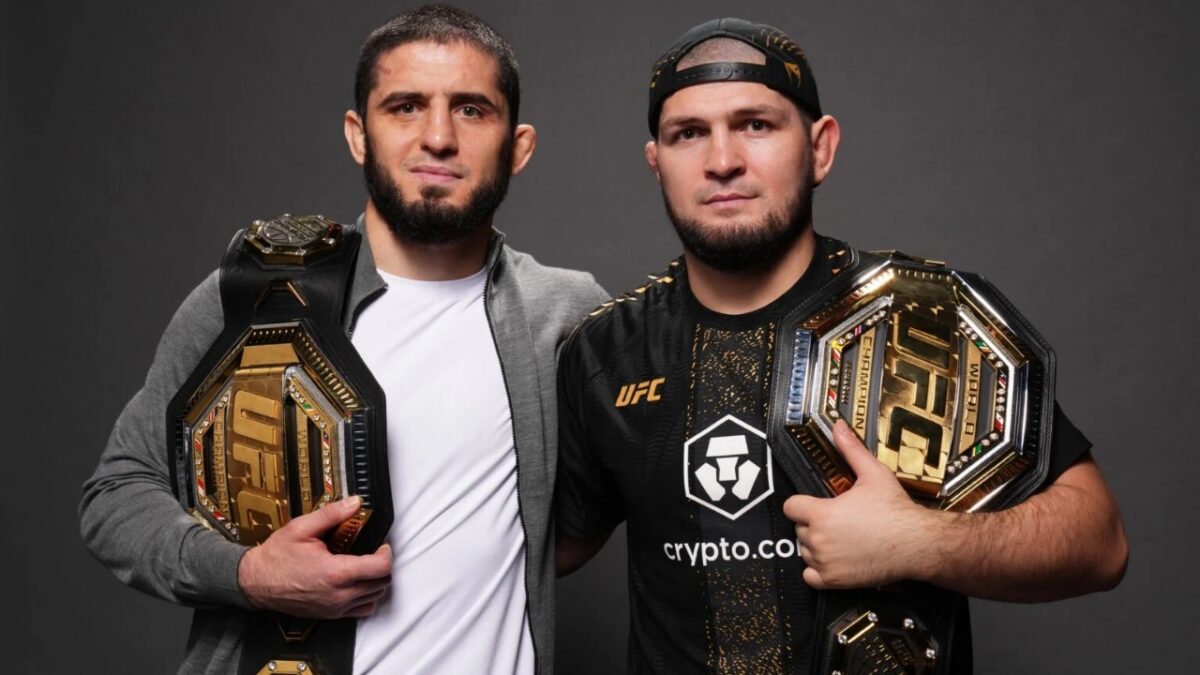 Khabib Nurmagomedov and Islam Makhachev