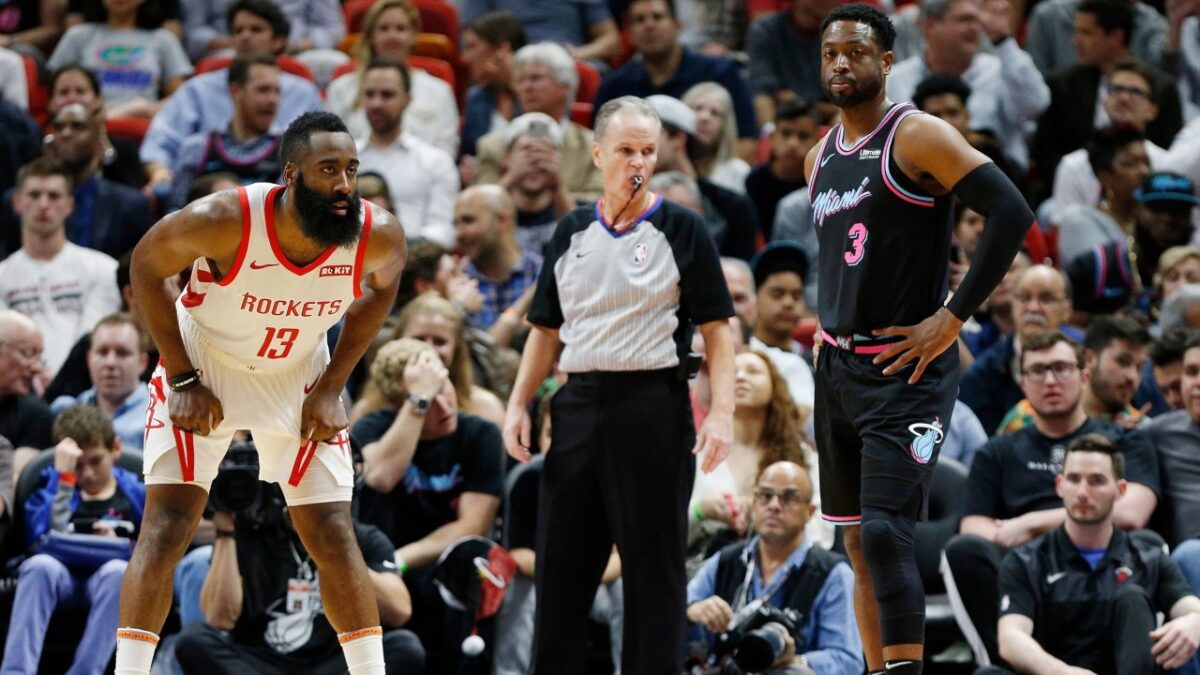 James Harden and Dwyane Wade