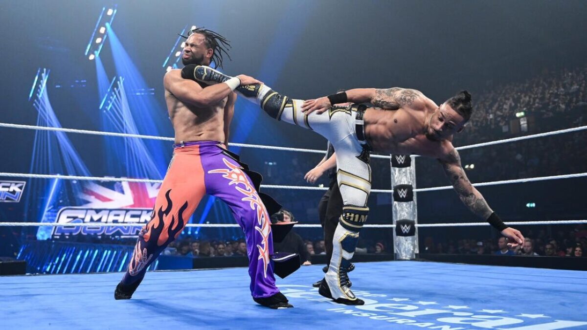 Update on Carmelo Hayes' Immediate WWE Future After Heavily-Criticized US Title Loss on SmackDown 1 Leon Slater and Carmelo Hayes on SmackDown