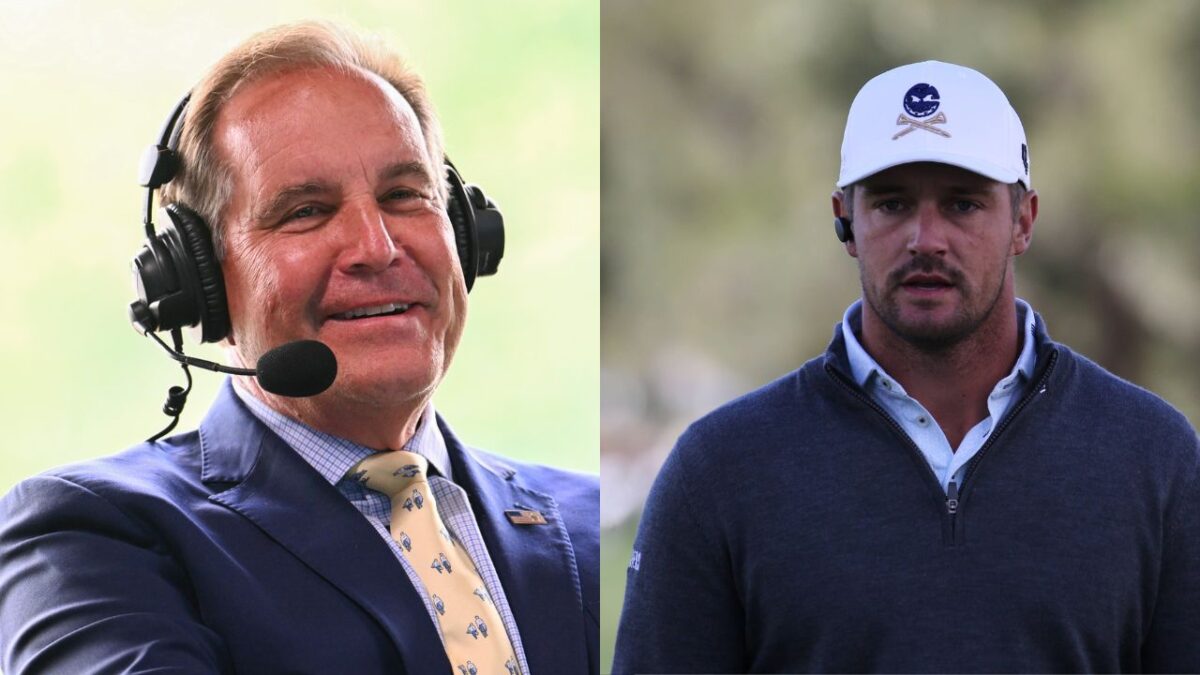 Jim Nantz and Bryson DeChambeau