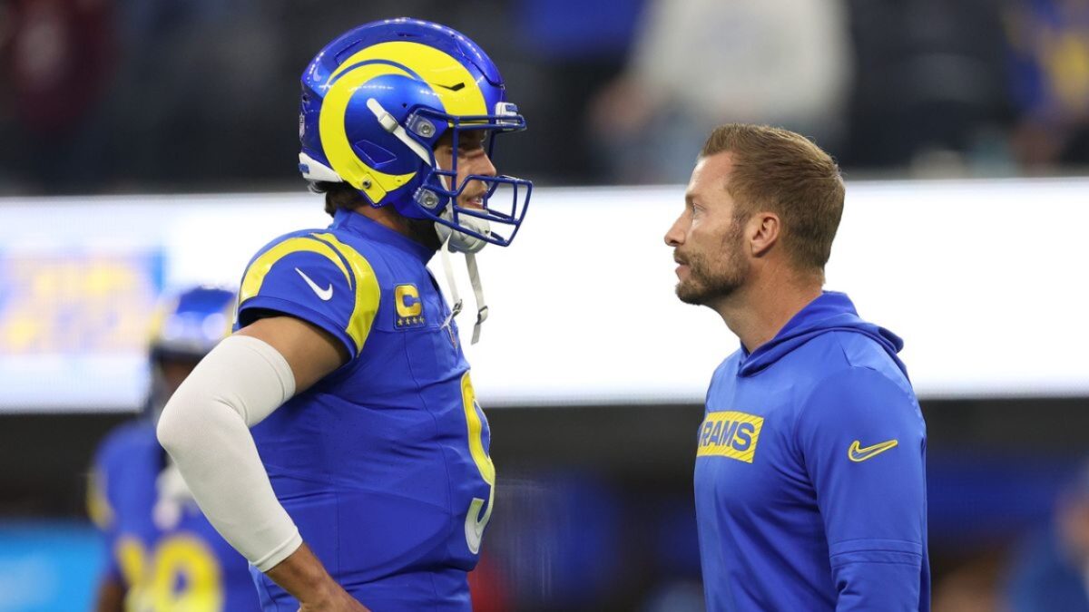 Matthew Stafford and Sean McVay
