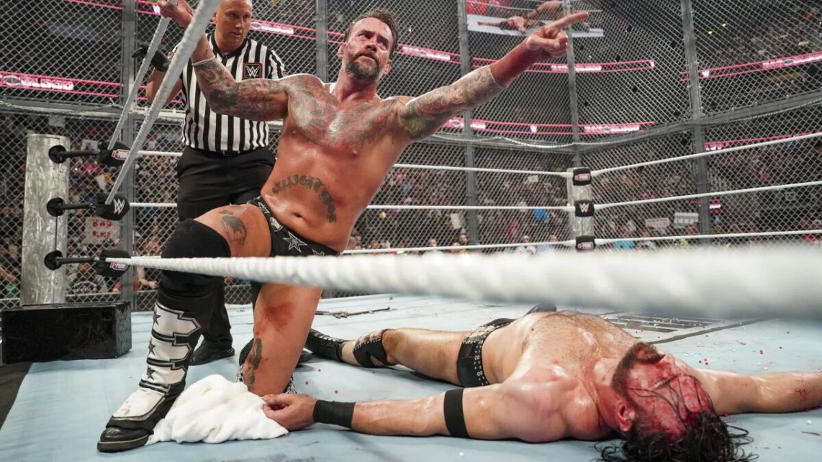 Drew McIntyre Reveals One Thing He'll Never Trash CM Punk for After Incurring Personal Loss 1 CM Punk after beating Drew McIntyre inside Hell in a Cell