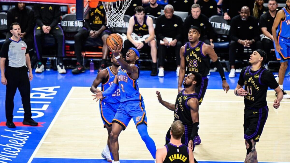 The Thunder exposed the Lakers