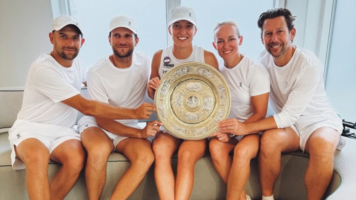 Iga Swiatek Wim Fissette Daria Abramowicz Maciej Ryszczuk