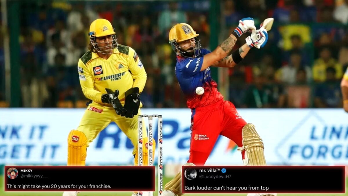Fans on RCB post on MS Dhoni