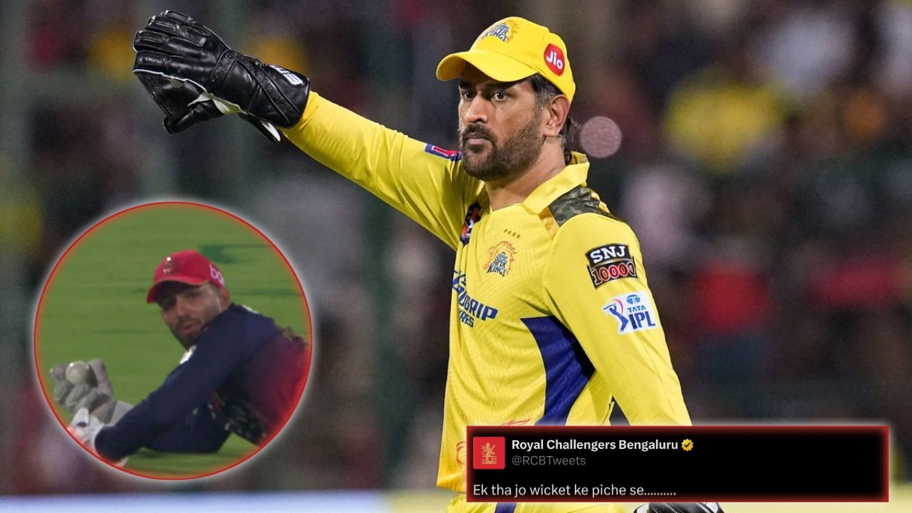 Fans Lose It As Royal Challengers Bengaluru Taunt Chennai Super Kings with MS Dhoni Tag