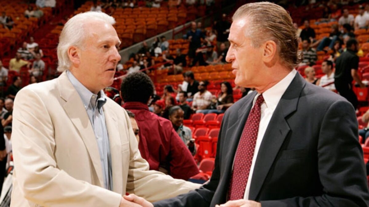 Gregg Popovich and Pat Riley